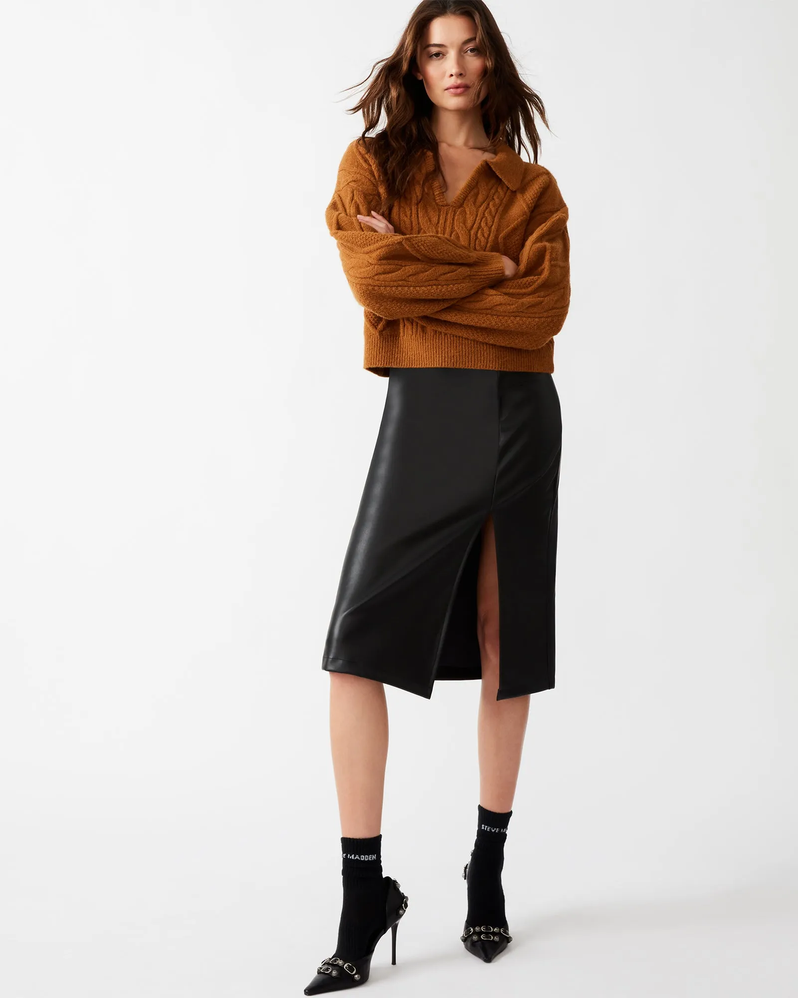 CAY SWEATER TAN sold by Steve Madden product image thumbnail 5