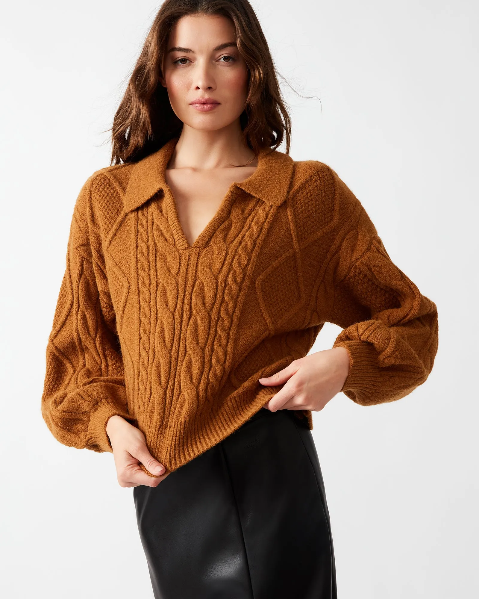 CAY SWEATER TAN sold by Steve Madden