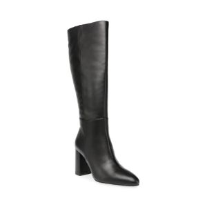 NINNY BLACK LEATHER - SM REBOOTED sold by Steve Madden