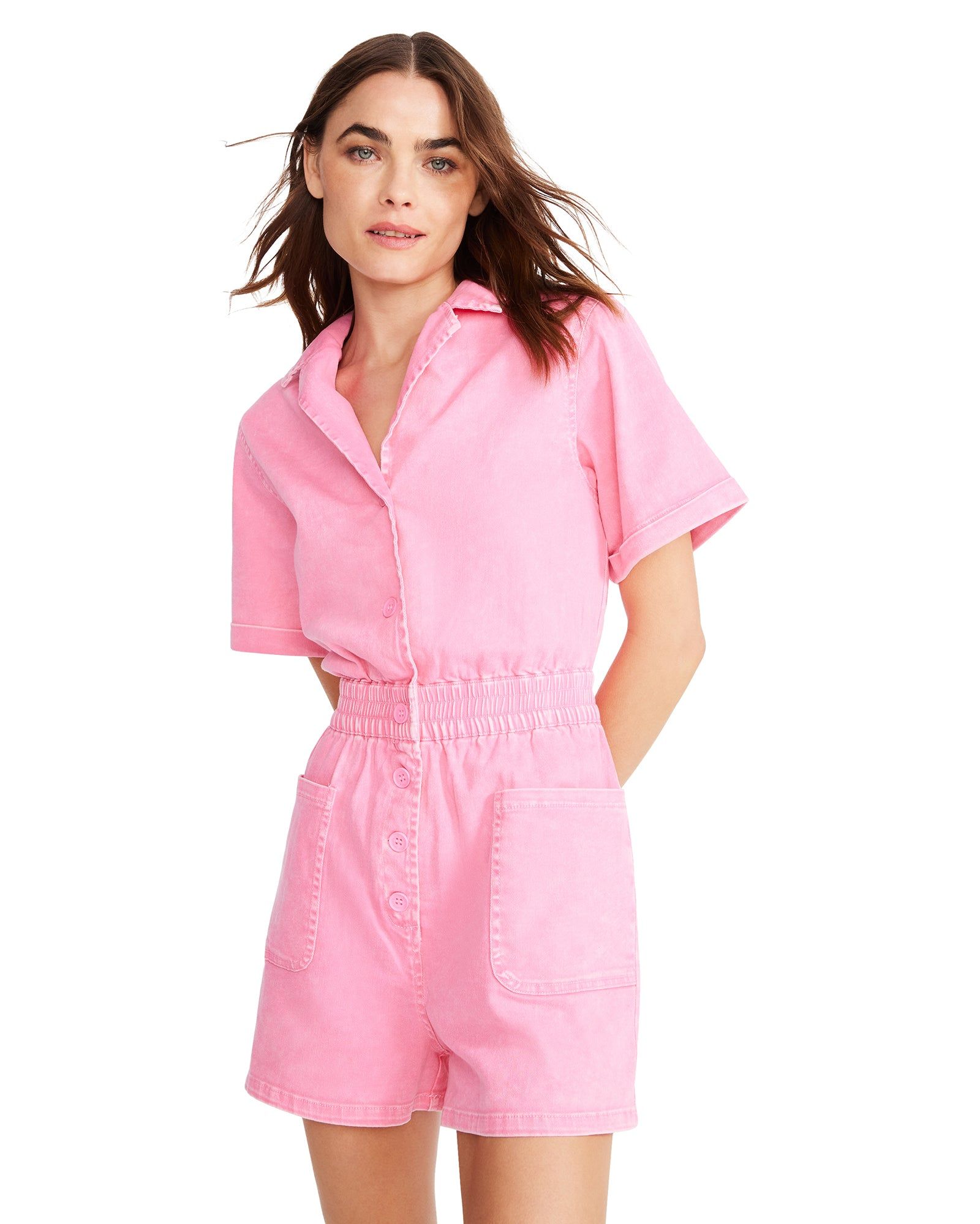 KAELEIGH ROMPER HOT PINK sold by Steve Madden product image thumbnail 2