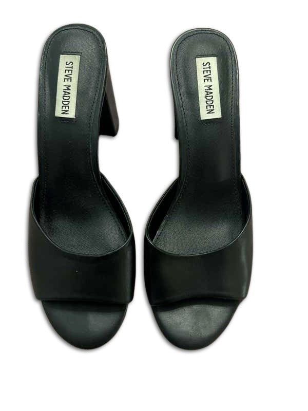 BLACK LEATHER SLIP-ON - SM REBOOTED sold by Steve Madden