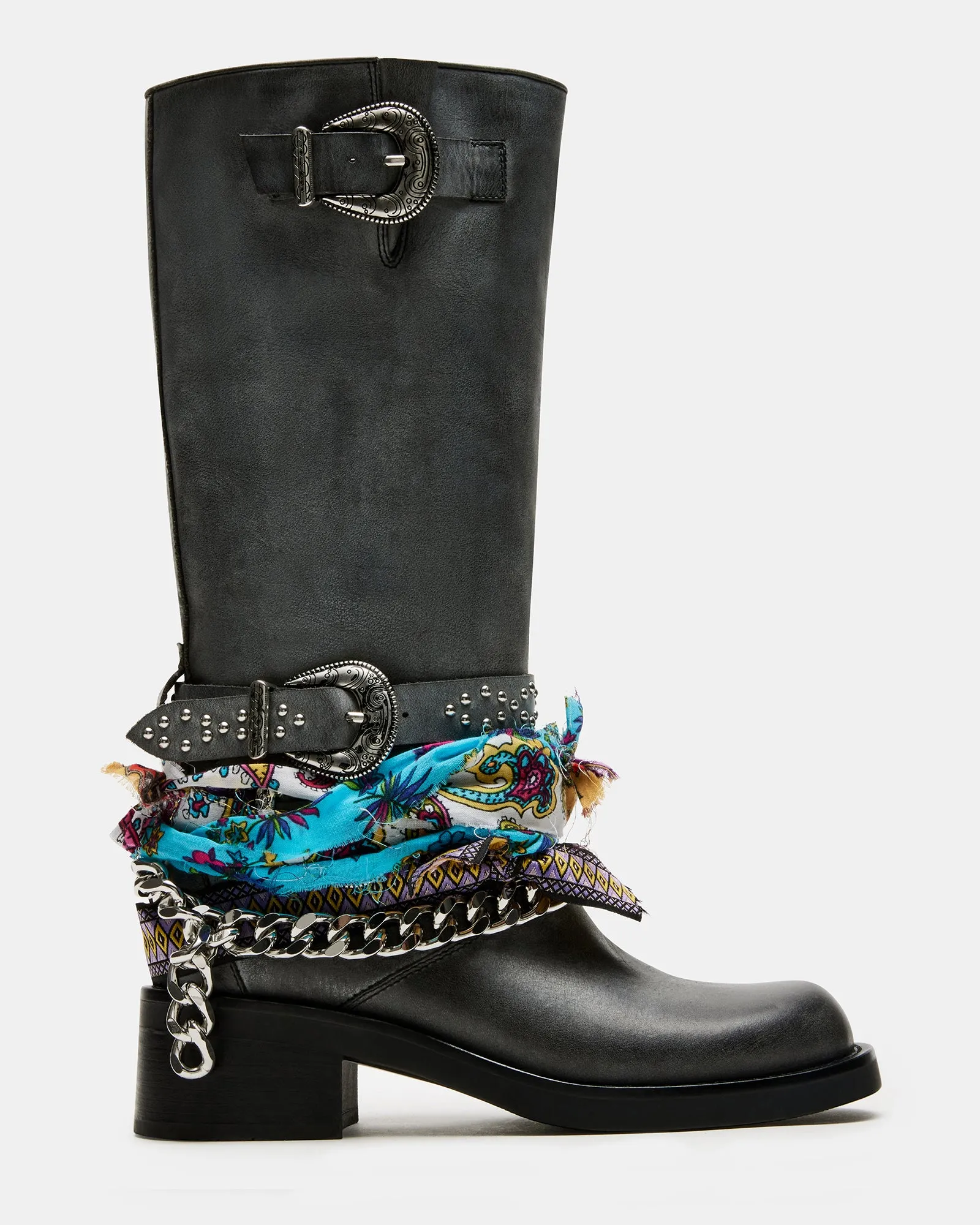 REBEL BLACK DISTRESSED sold by Steve Madden