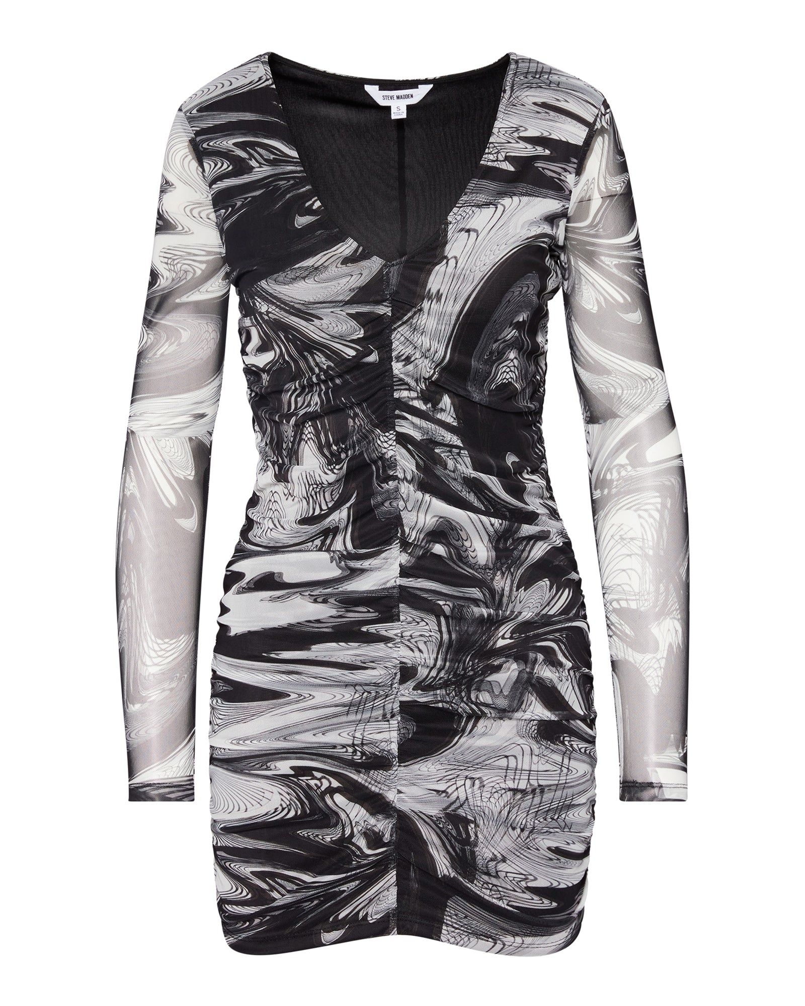 TESSA DRESS WHITE/BLACK sold by Steve Madden product image thumbnail 5