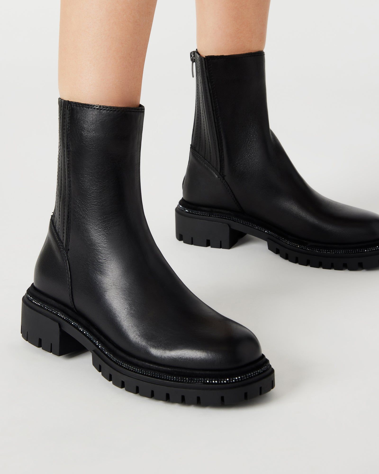 BRACED BLACK LEATHER - SM REBOOTED sold by Steve Madden product image thumbnail 2