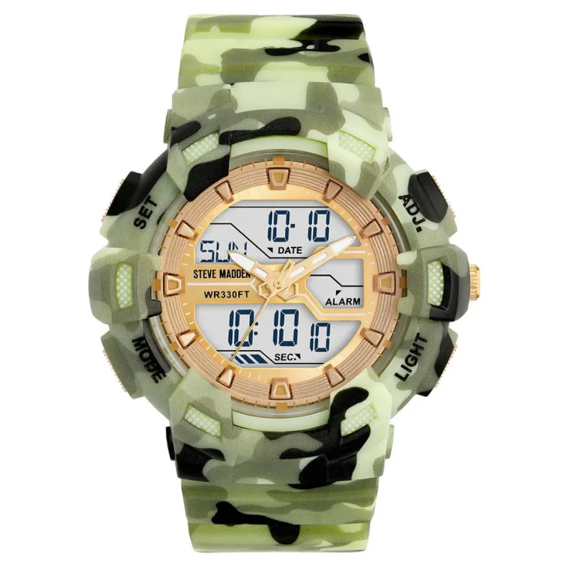 OVERSIZED SPORT WATCH CAMOUFLAGE sold by Steve Madden