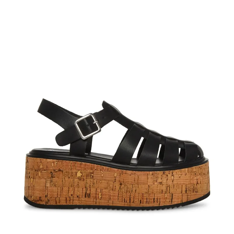 LAZLO BLACK LEATHER sold by Steve Madden