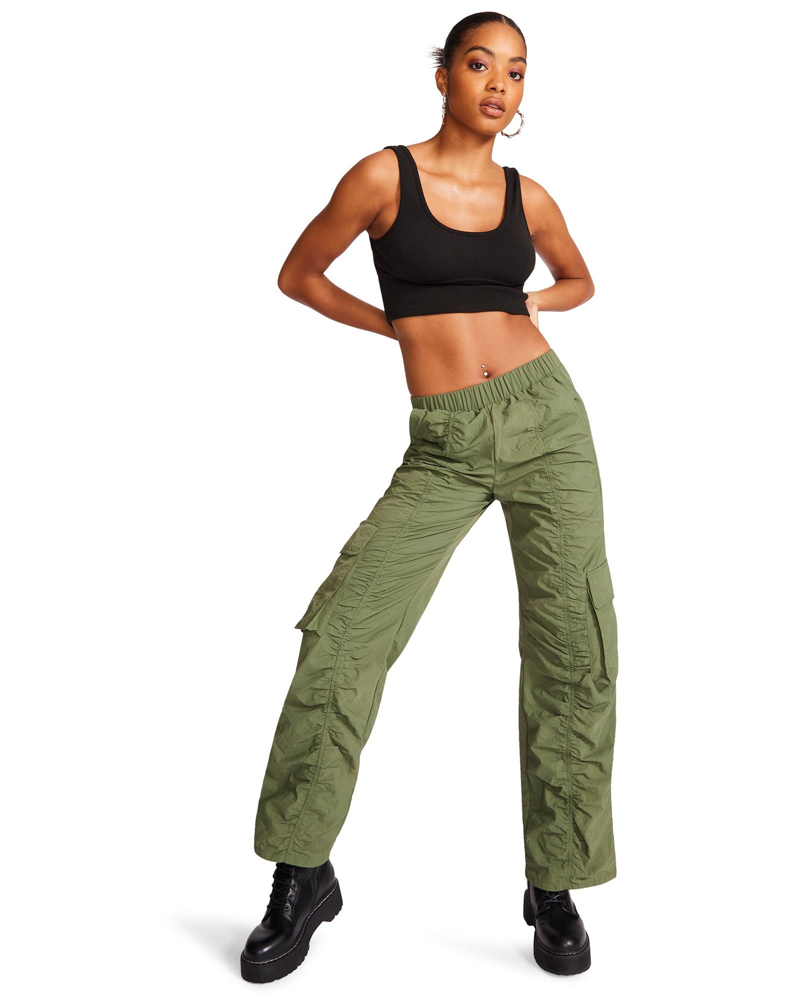 KENZIE PANT OLIVE sold by Steve Madden product image thumbnail 3