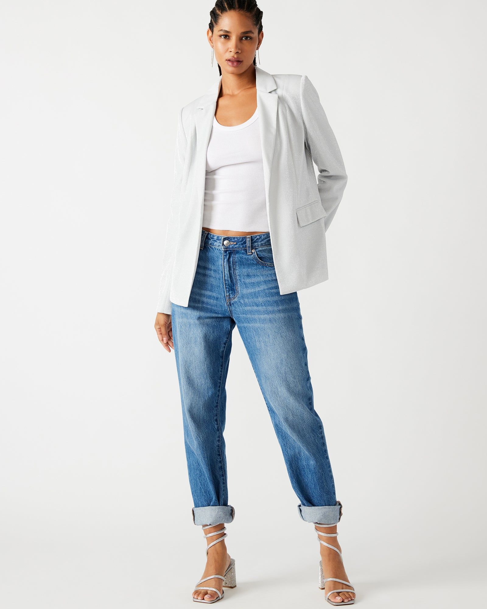 PAYTON BLAZER SILVER sold by Steve Madden product image thumbnail 4