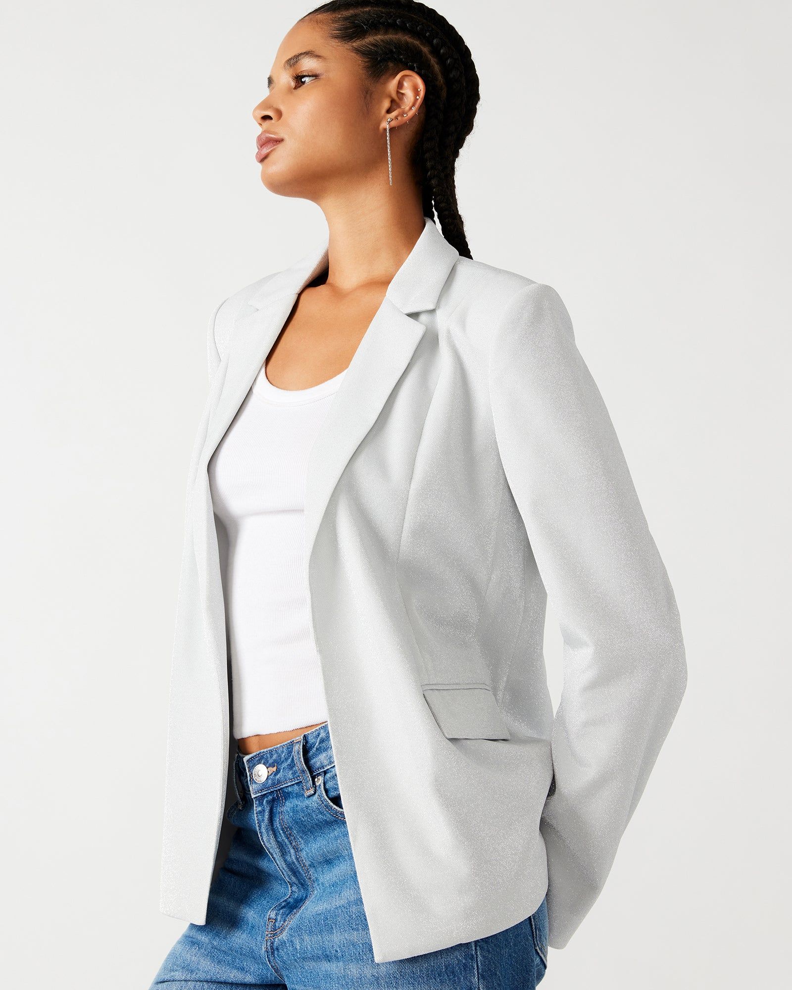 PAYTON BLAZER SILVER sold by Steve Madden product image thumbnail 2