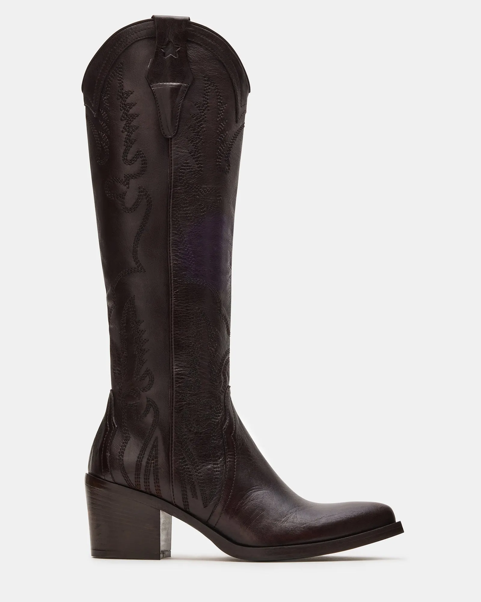 SALOON BROWN LEATHER sold by Steve Madden