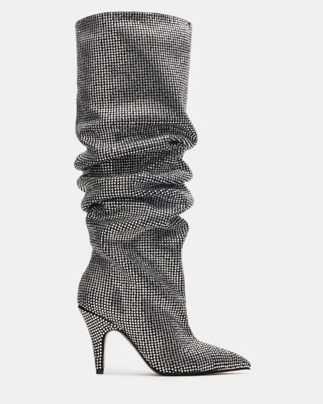 BELLAMIE BLACK RHINESTONES sold by Steve Madden