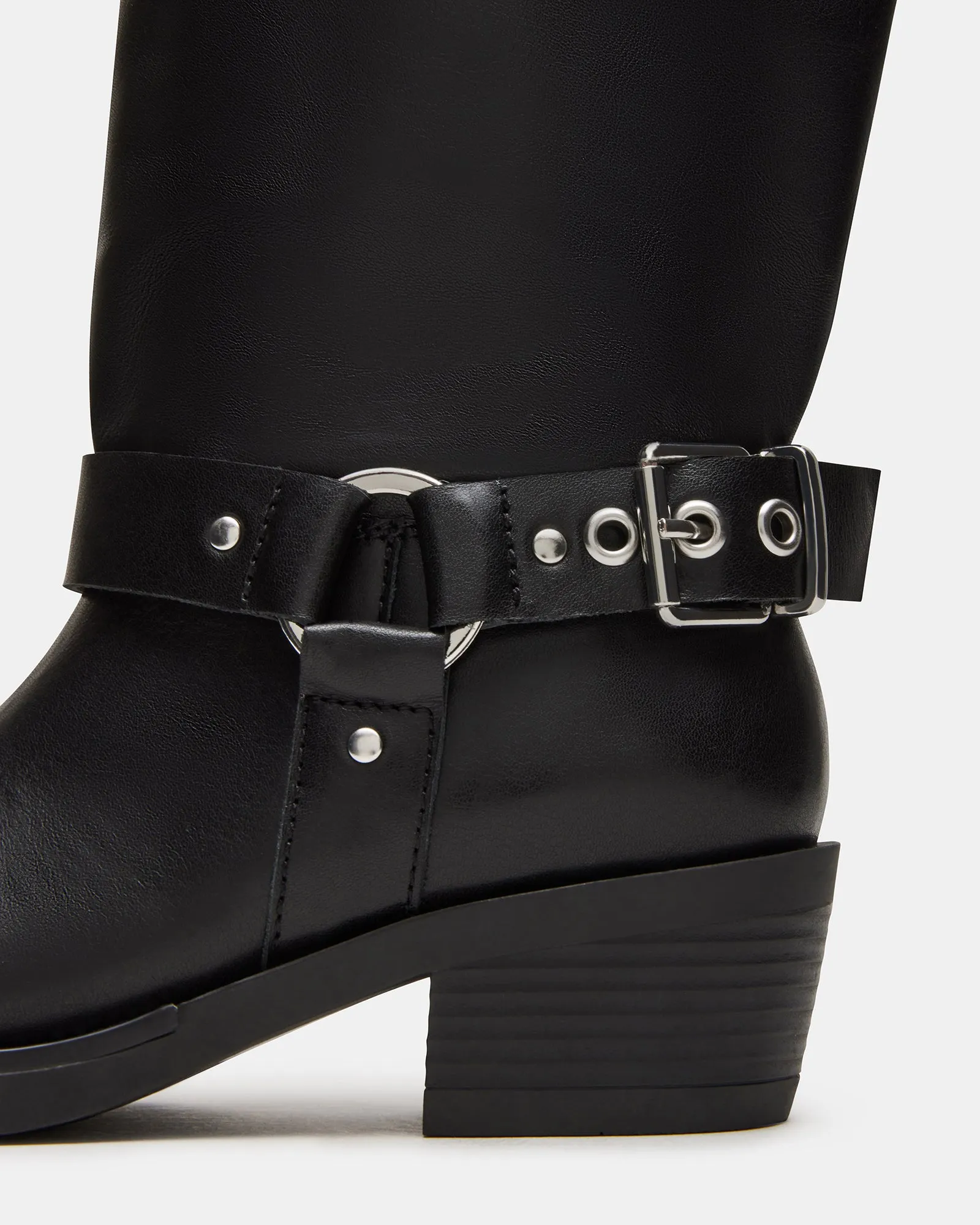 HAWKINS BLACK LEATHER sold by Steve Madden product image thumbnail 3