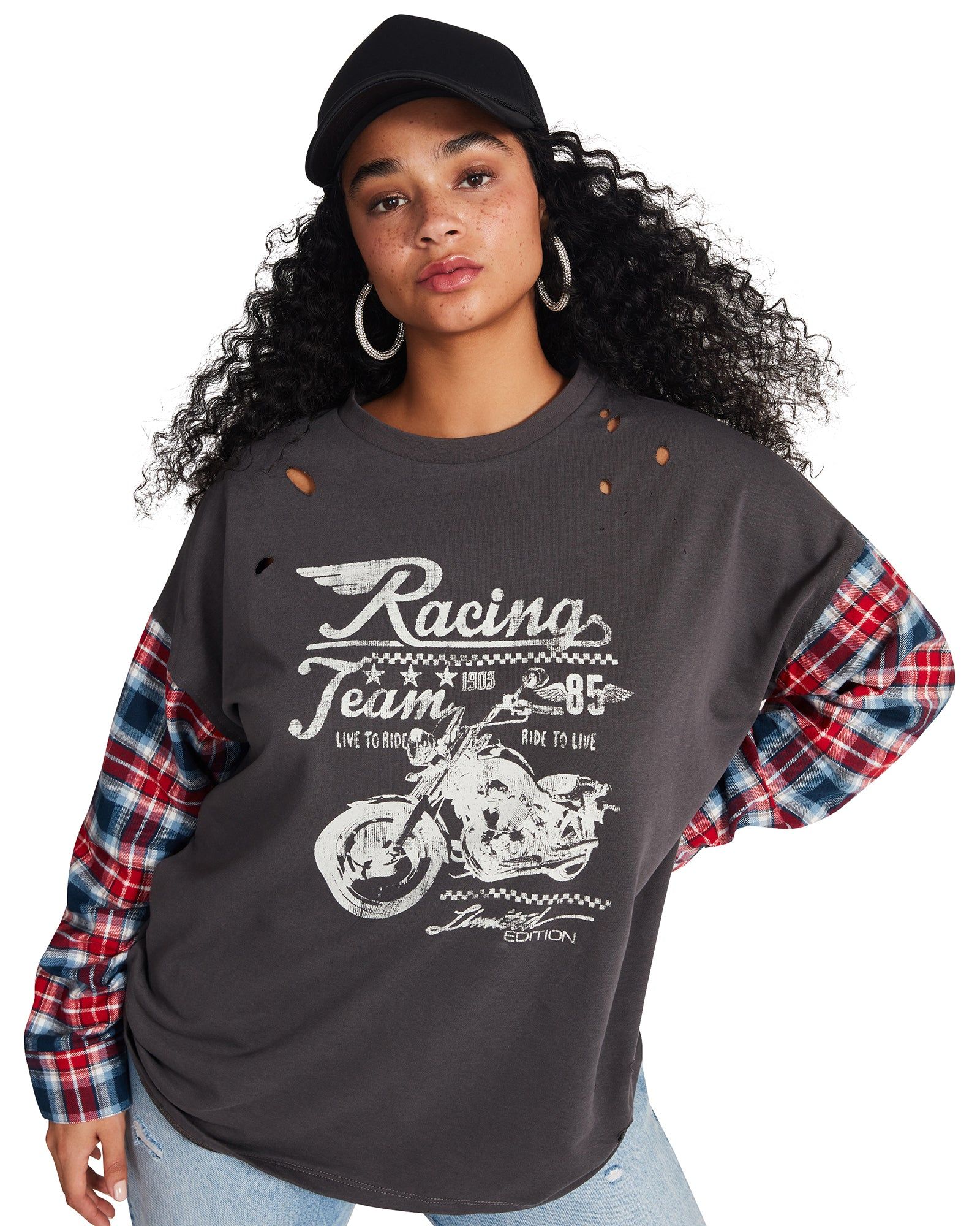 JAMI TOP BLACK sold by Steve Madden