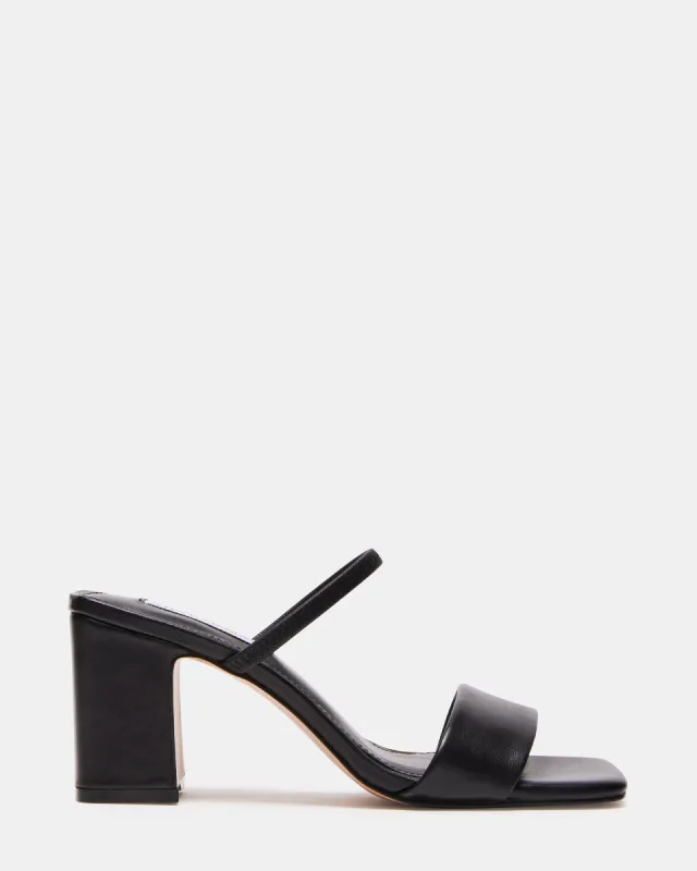 JADEN BLACK LEATHER sold by Steve Madden