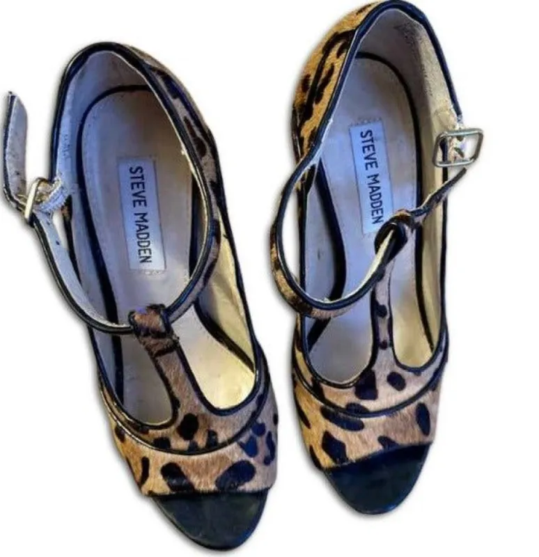 LEOPARD PLATFORM HEELS - SM REBOOTED sold by Steve Madden