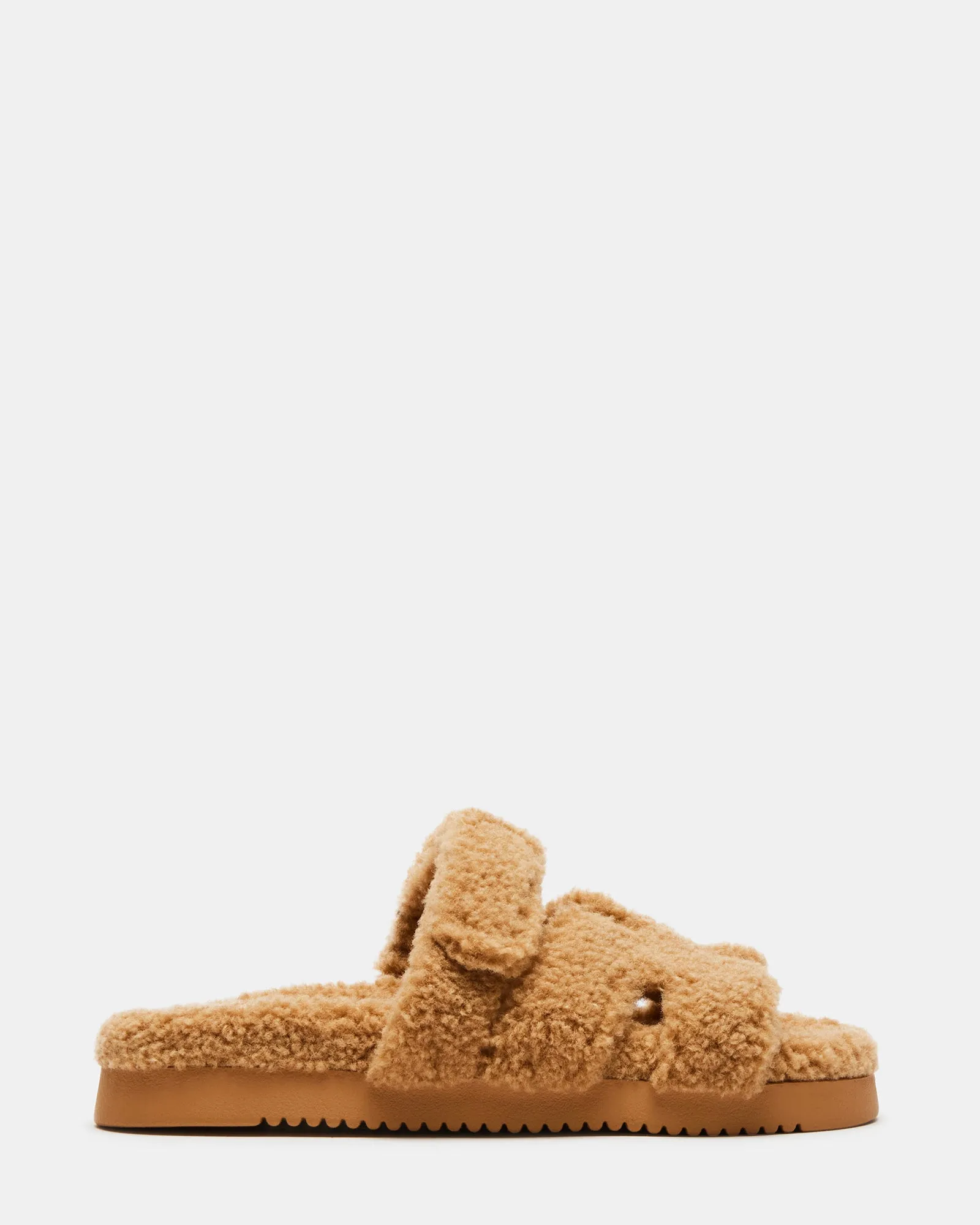 MAYVEN FAUX SHEARLING CAMEL FABRIC sold by Steve Madden