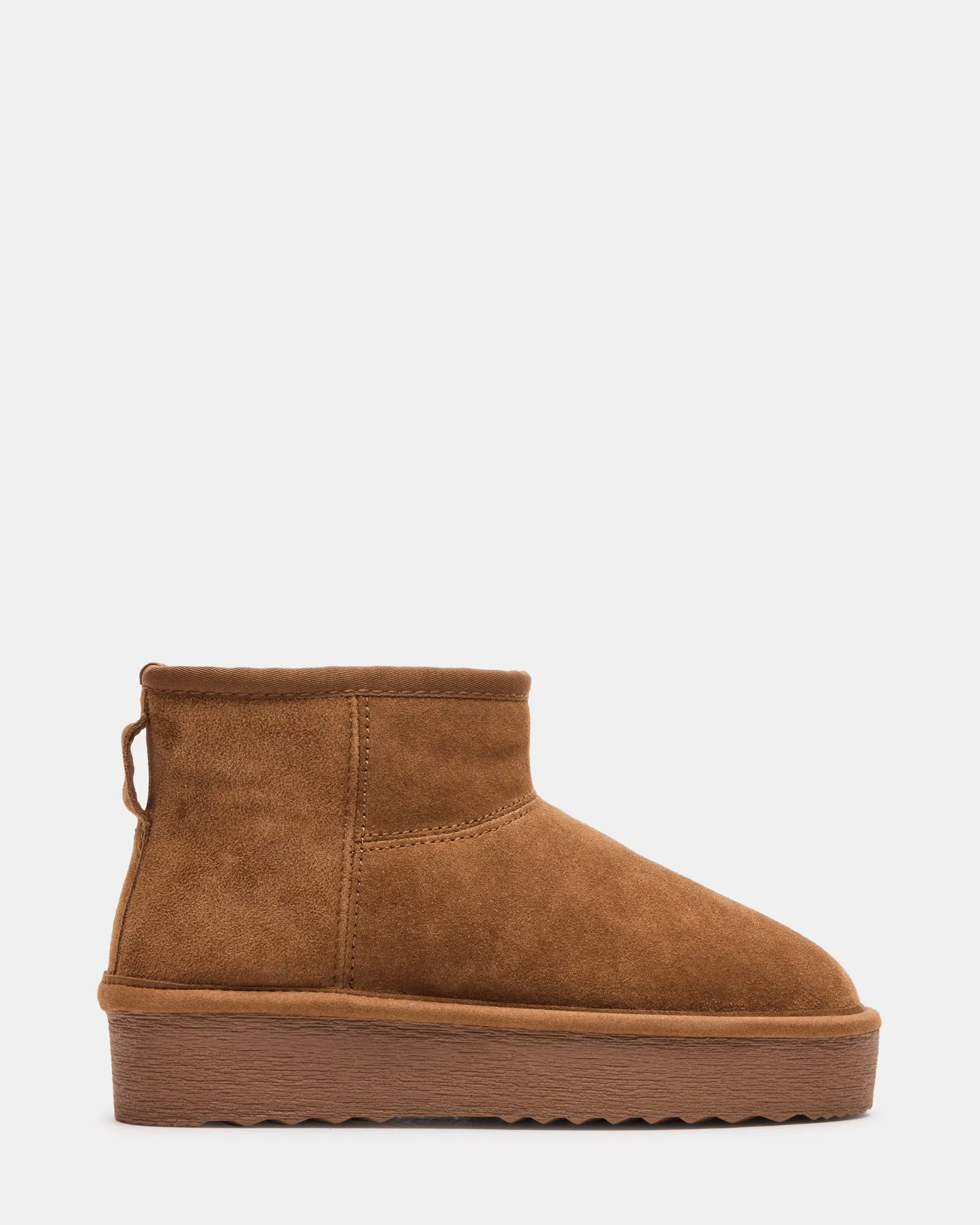 COMFY CHESTNUT SUEDE sold by Steve Madden