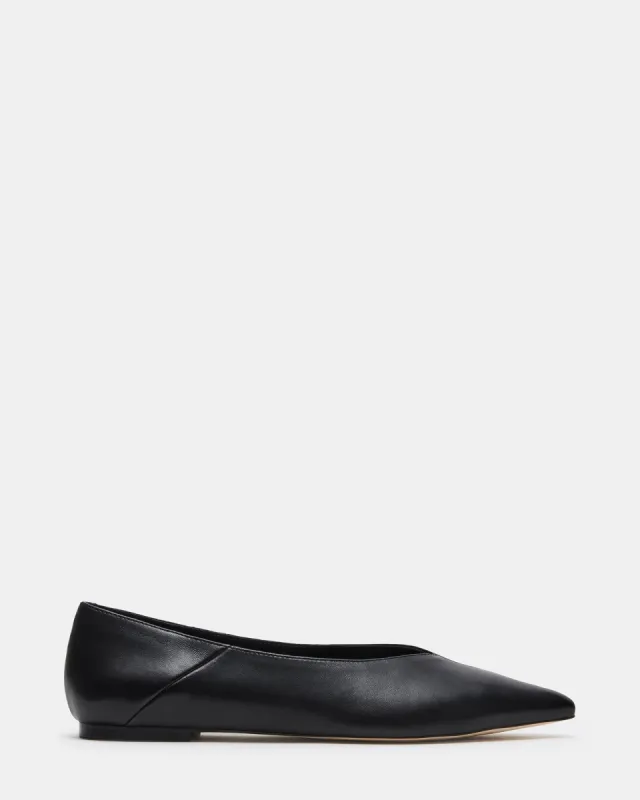 IDALINE BLACK LEATHER sold by Steve Madden