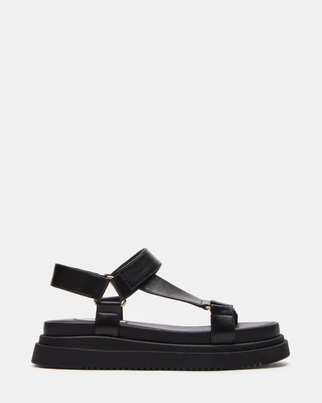 MATINA BLACK LEATHER sold by Steve Madden