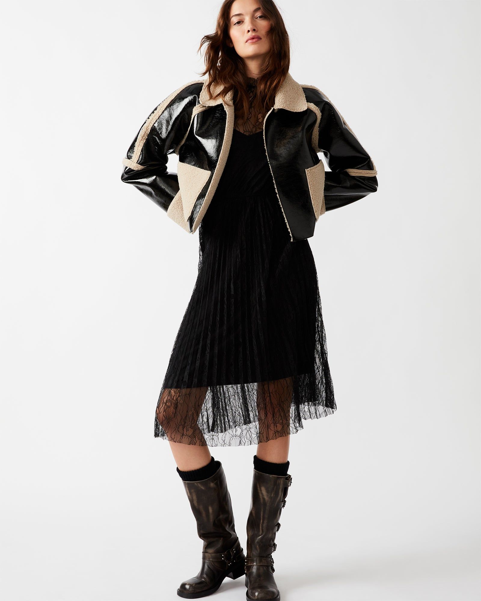 SALMA JACKET BLACK sold by Steve Madden