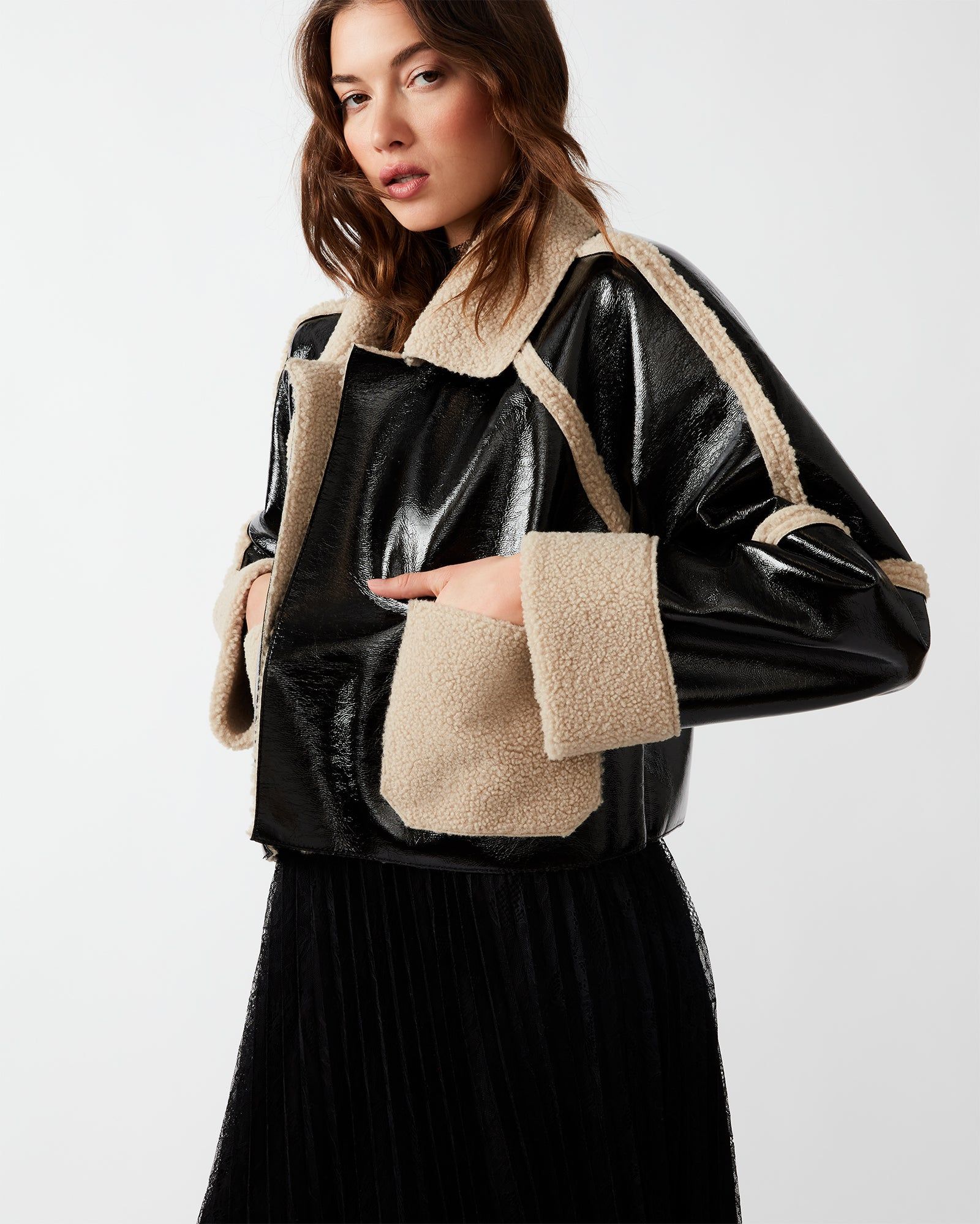 SALMA JACKET BLACK sold by Steve Madden product image thumbnail 2