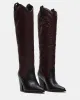 LASSO BROWN/RED LEATHER sold by Steve Madden