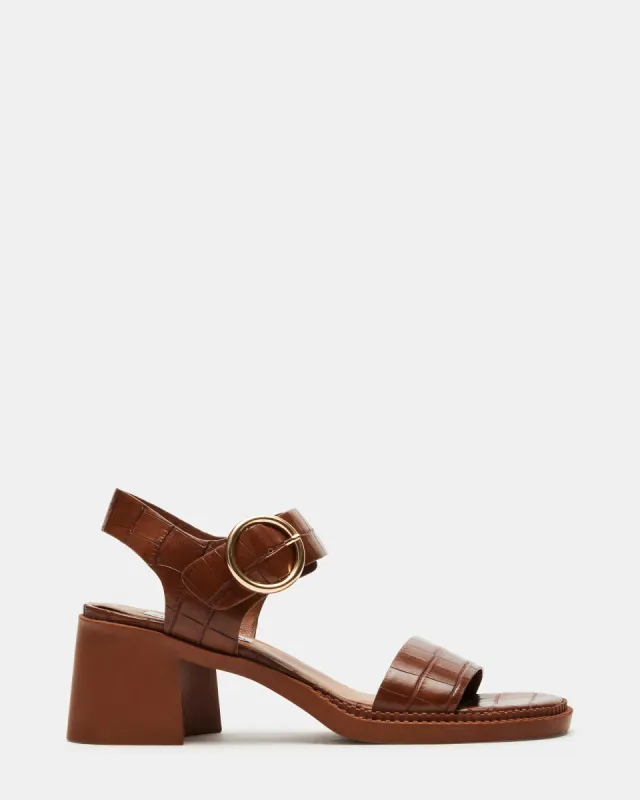 VIANNA BROWN CROCODILE sold by Steve Madden