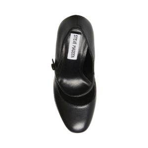 PRISILA BLACK LEATHER sold by Steve Madden