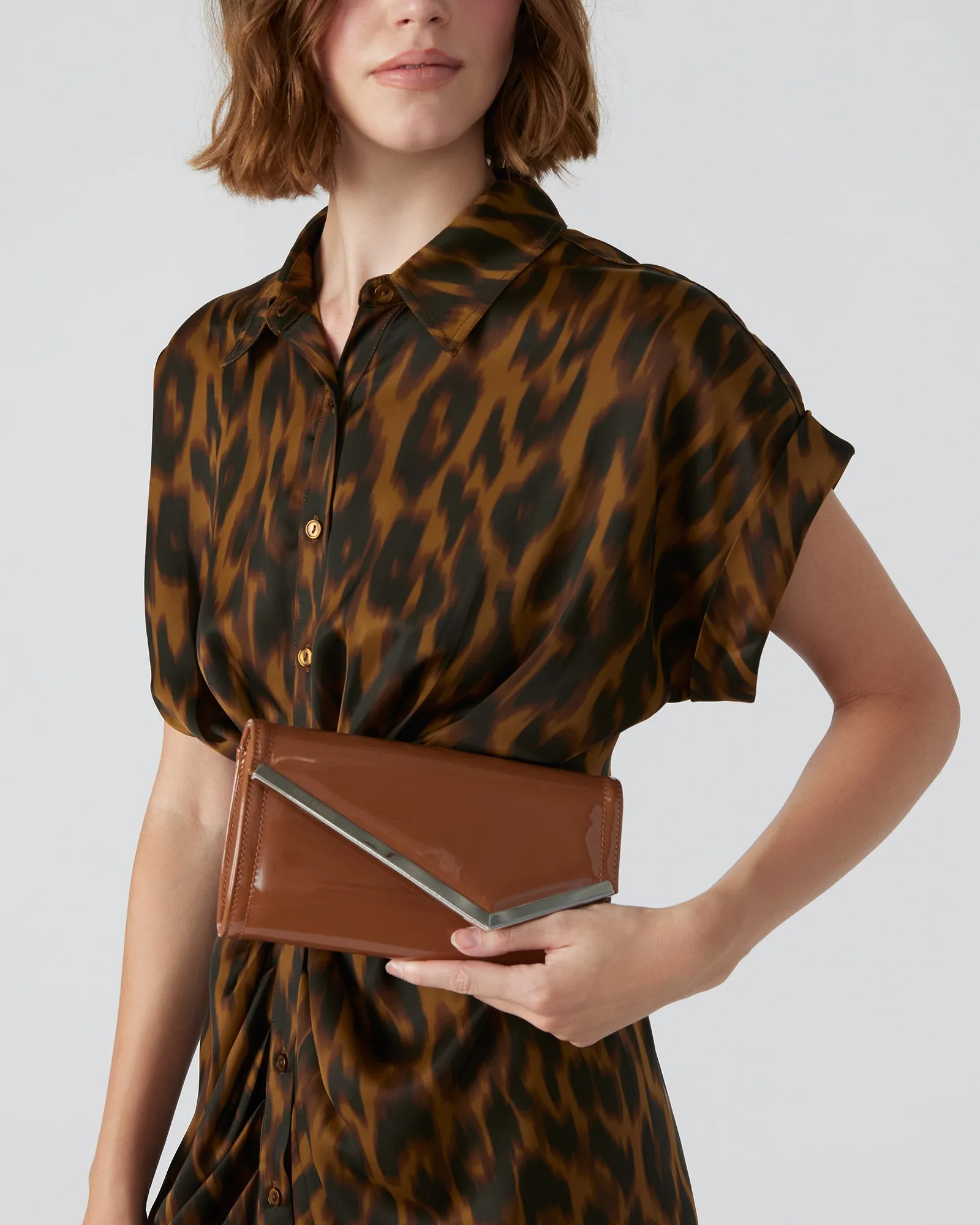 CLUTCHD BAG TAN PATENT sold by Steve Madden product image thumbnail 2