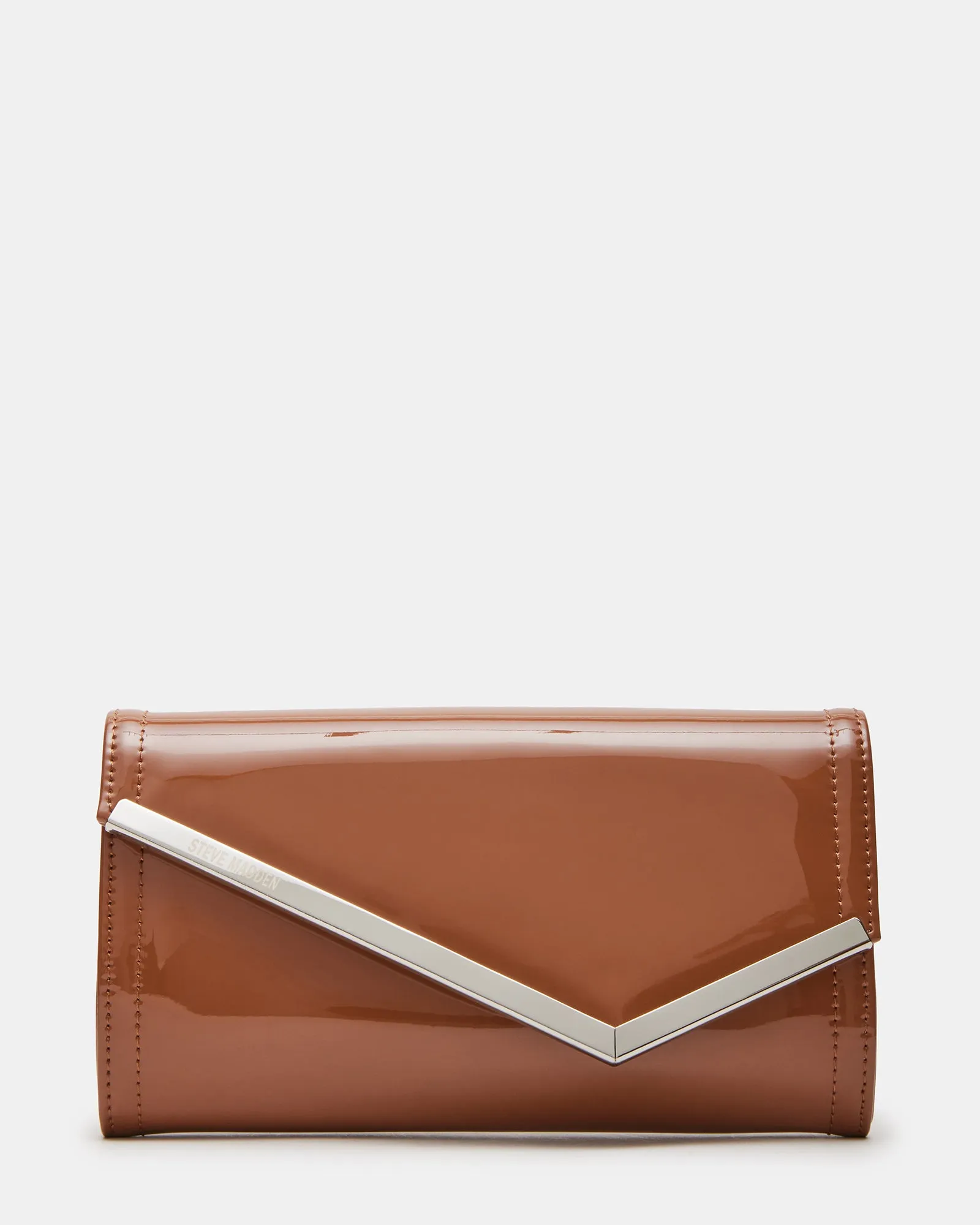 CLUTCHD BAG TAN PATENT sold by Steve Madden
