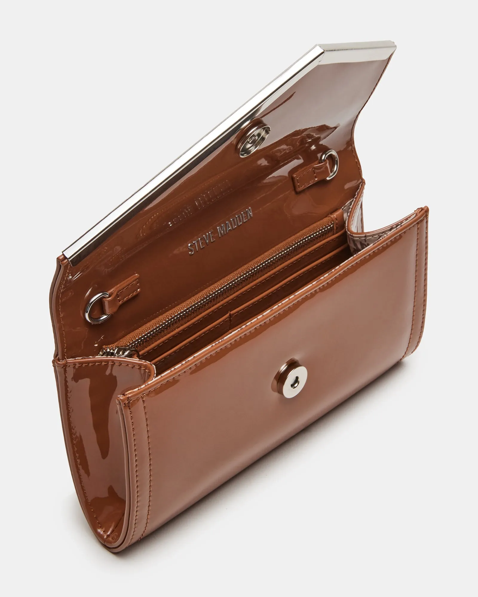 CLUTCHD BAG TAN PATENT sold by Steve Madden product image thumbnail 5