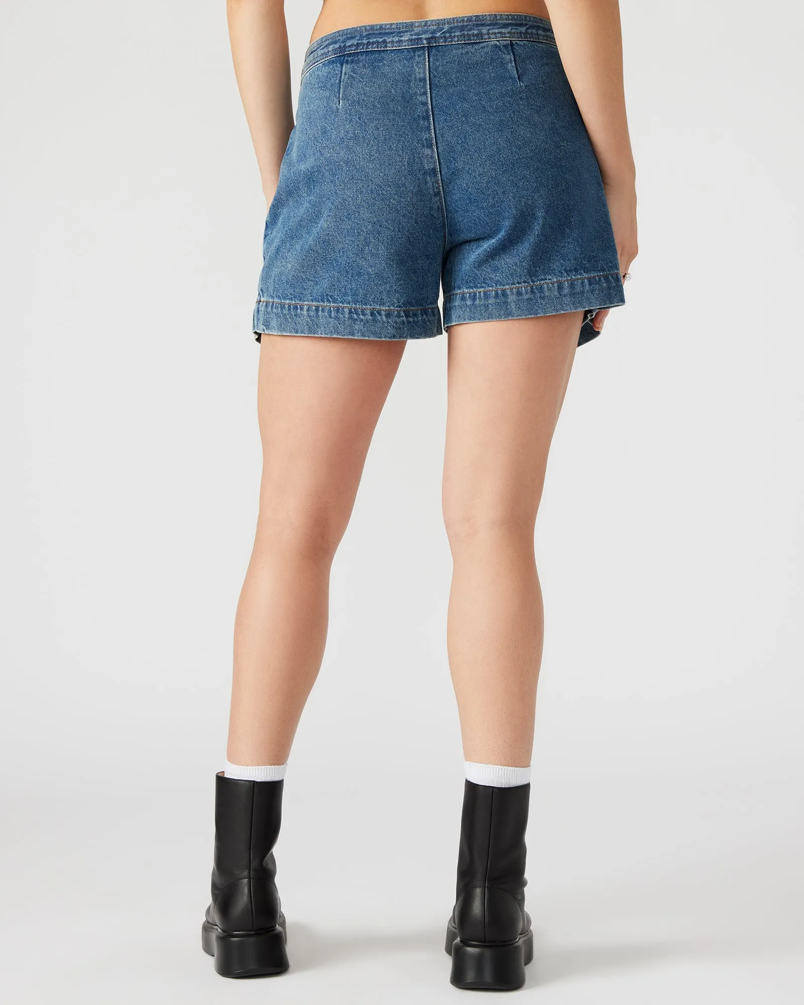 JENNIFER DENIM SKORT sold by Steve Madden product image thumbnail 5