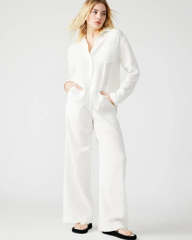 JUNE PANT WHITE sold by Steve Madden