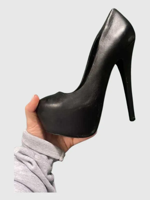DEJAVU LEATHER UPPER PLATFORM PUMPS - SM REBOOTED sold by Steve Madden
