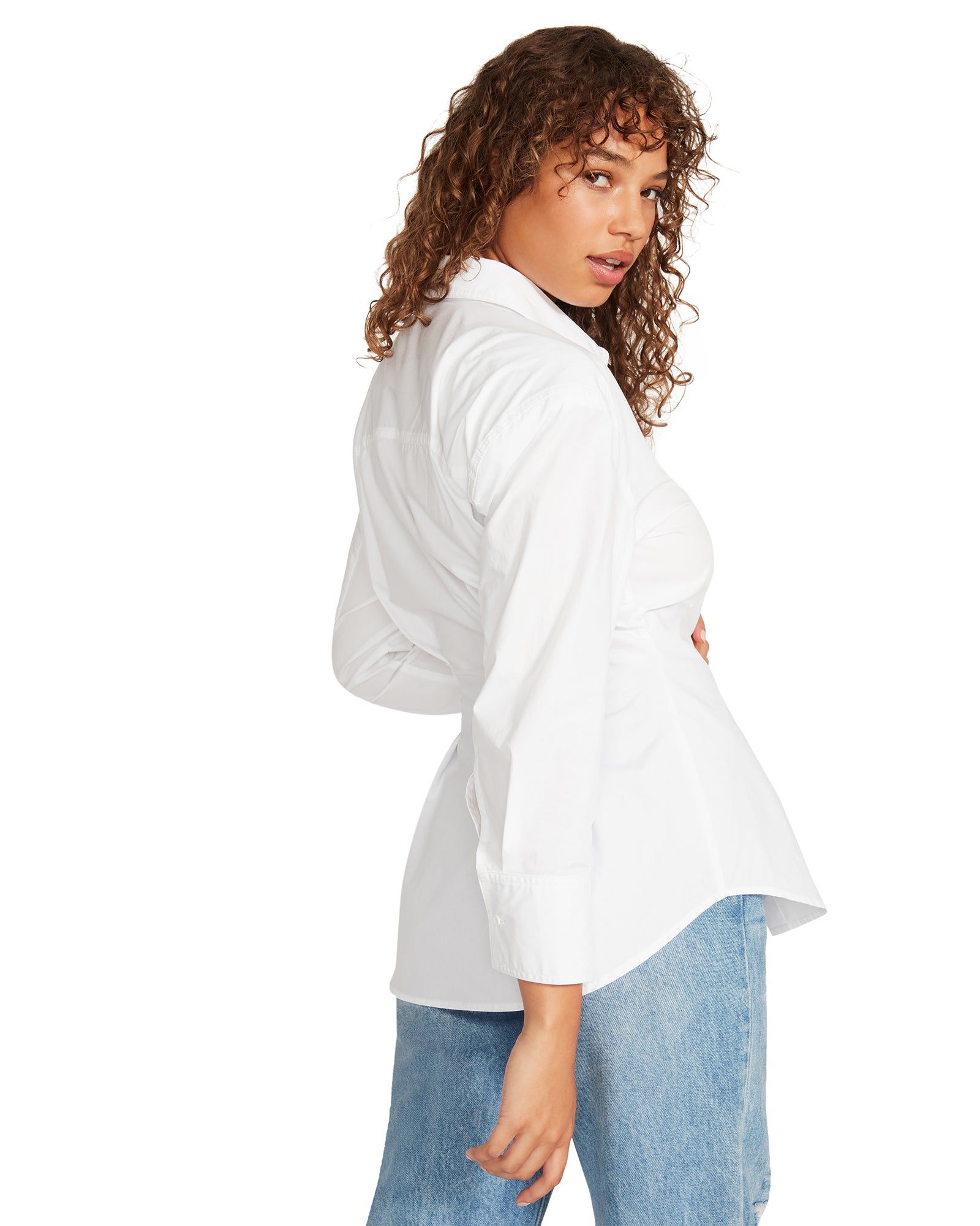 NADIA SHIRT WHITE sold by Steve Madden product image thumbnail 3