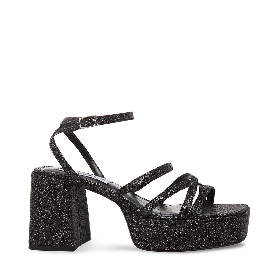 BRYLEE BLACK GLITTER sold by Steve Madden