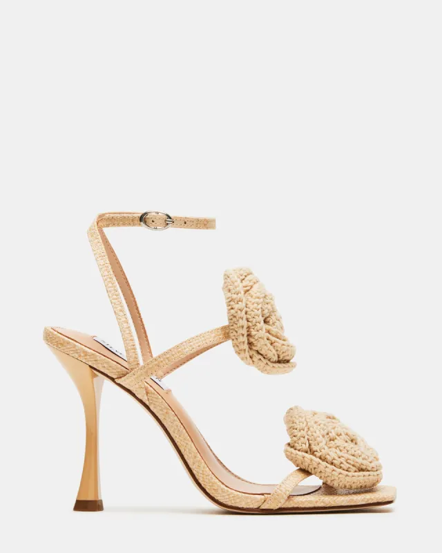 【Steve Madden】新作☆ROSALEA フローラル ストラップ サンダル Steve Madden Women's Rosalea Floral Detailed Slingback
