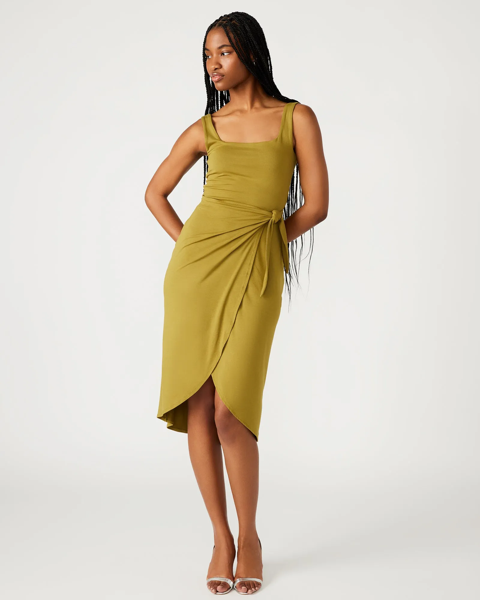 RHEA DRESS OLIVE sold by Steve Madden