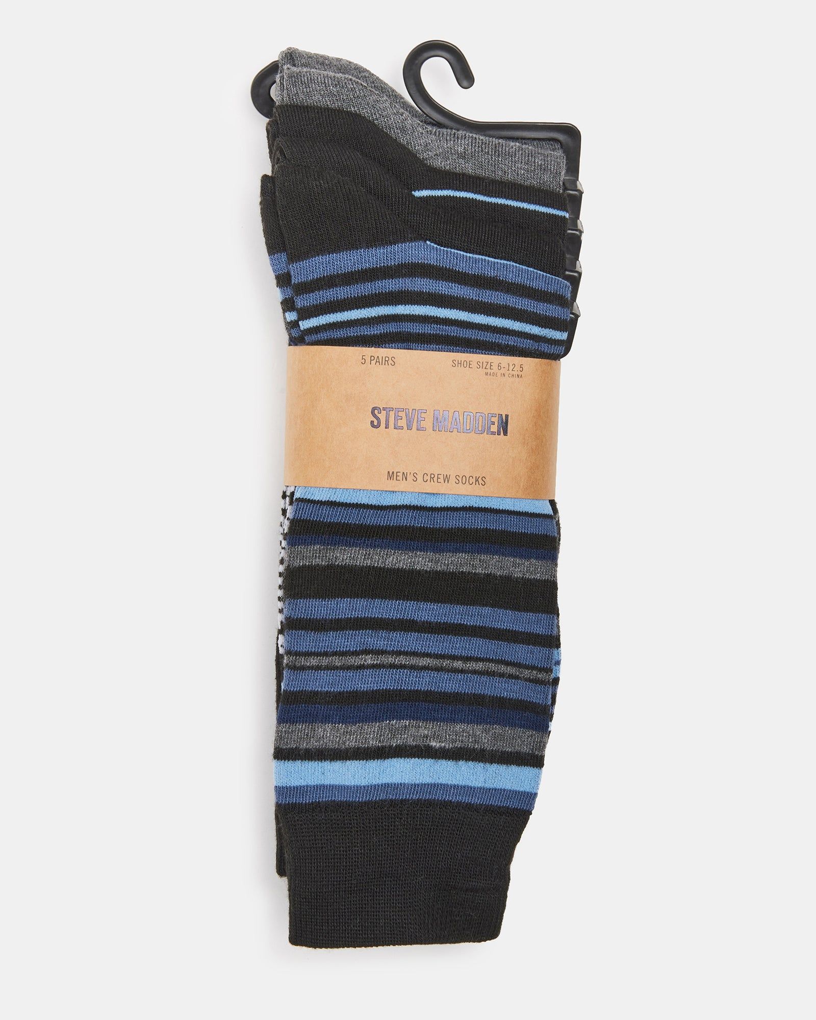 MEN'S STRIPED DRESS SOCKS BLUE MULTI sold by Steve Madden product image thumbnail 2