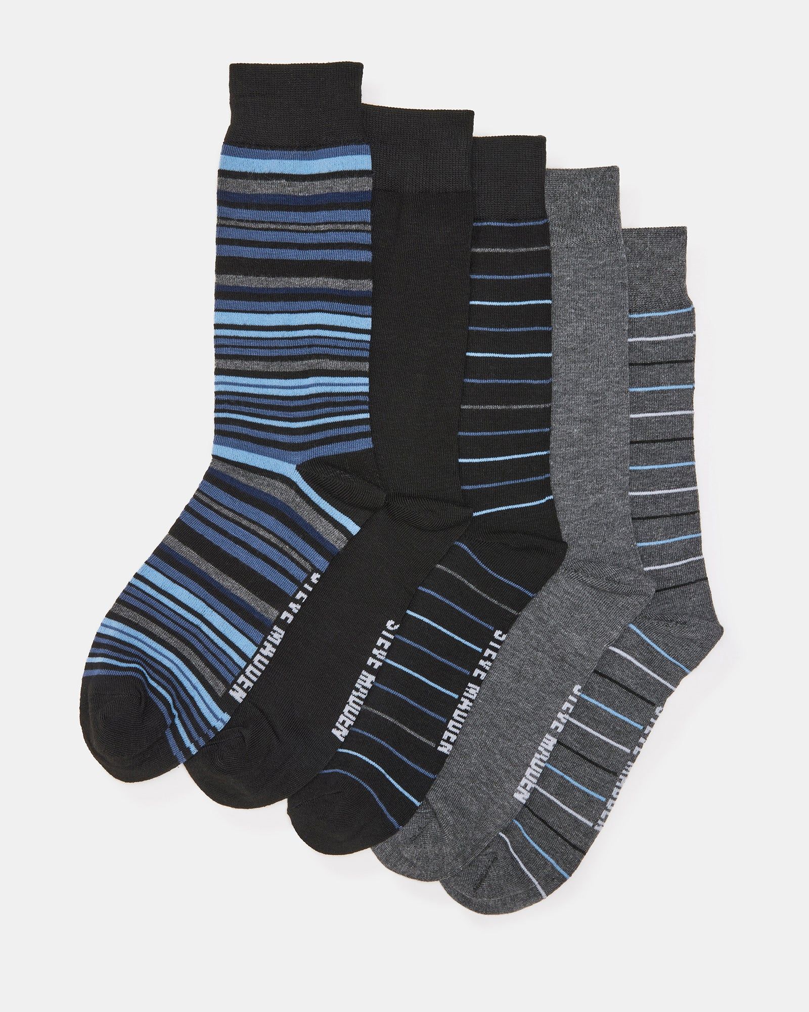 MEN'S STRIPED DRESS SOCKS BLUE MULTI sold by Steve Madden