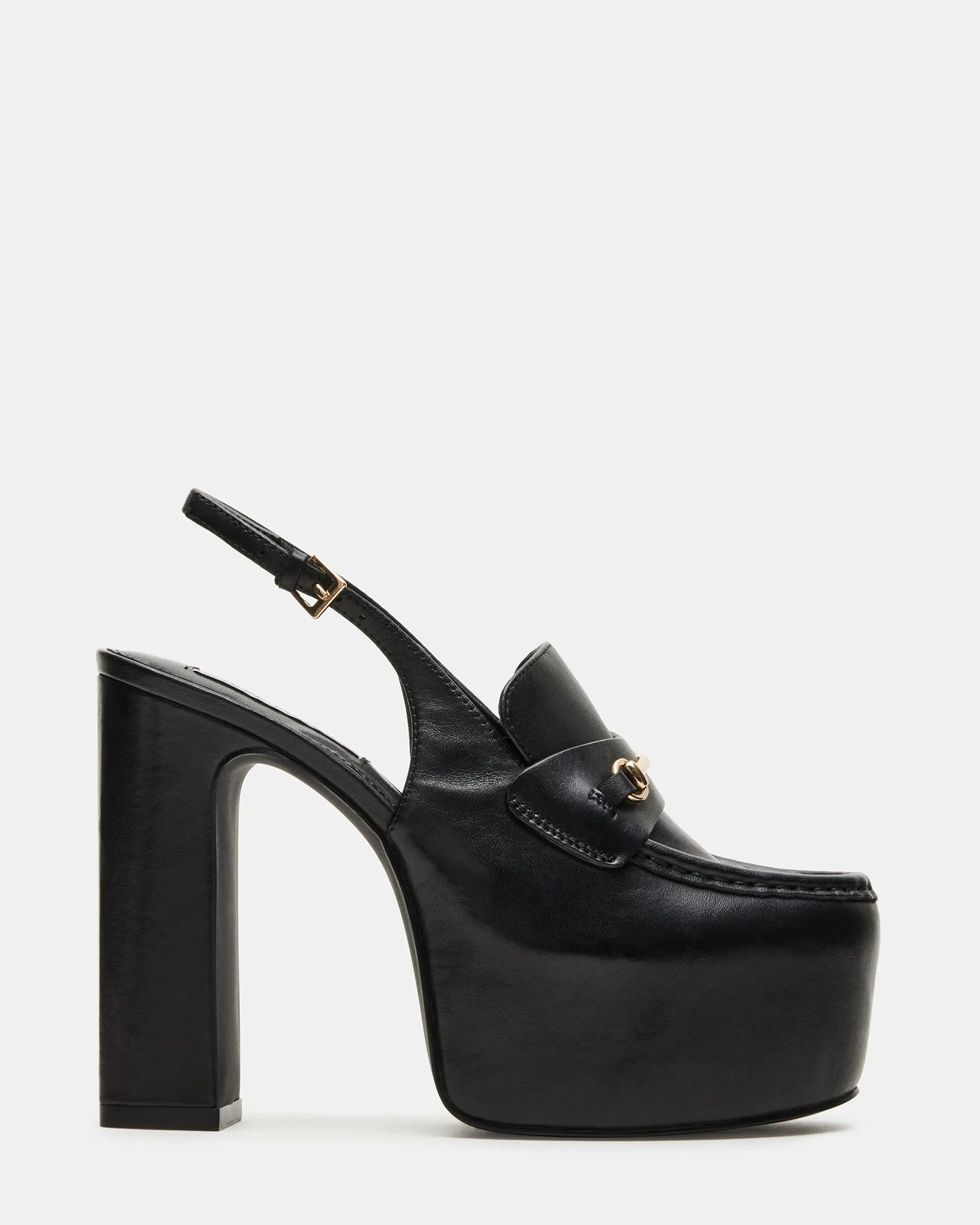 QUINN BLACK LEATHER sold by Steve Madden