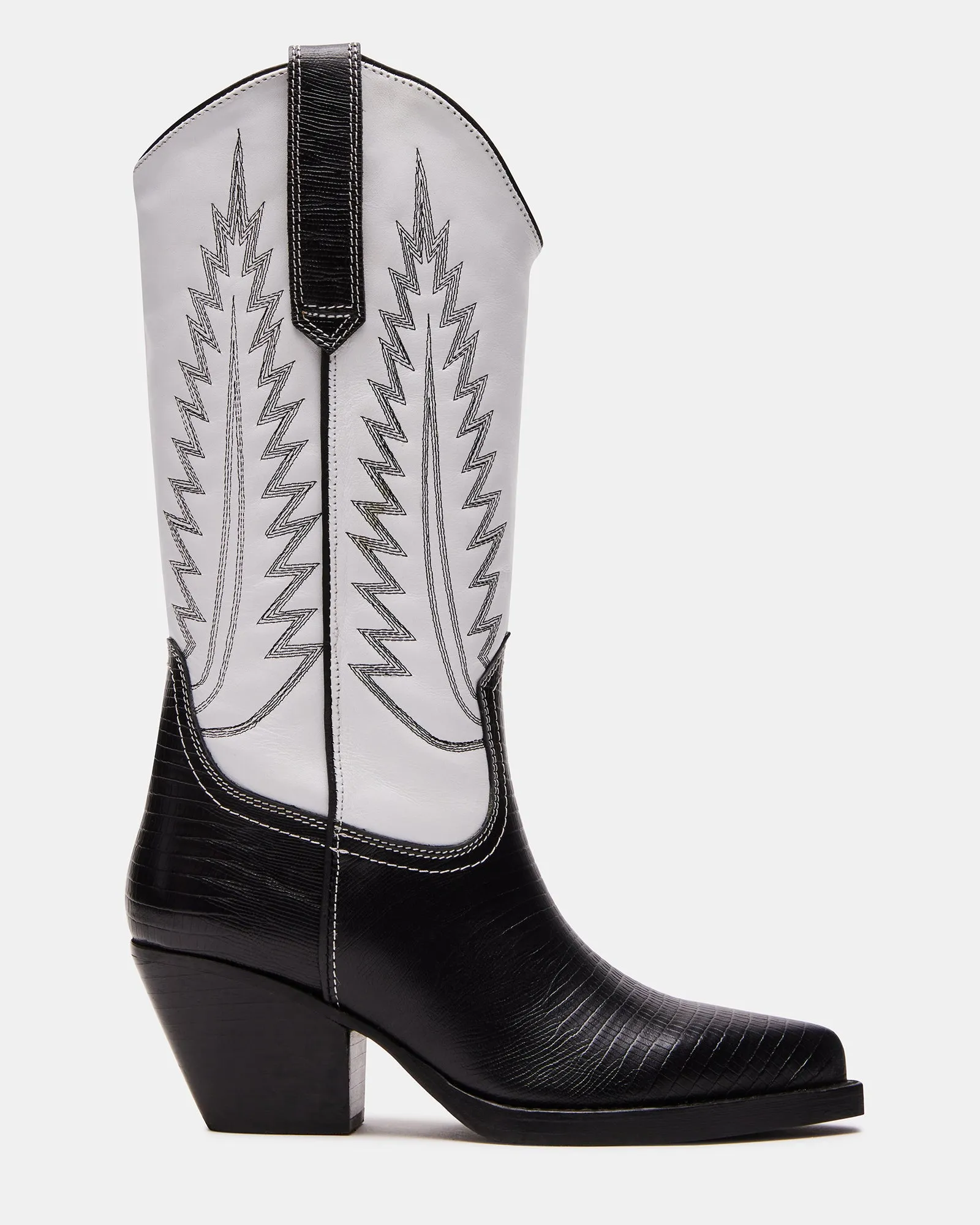 HUNTIN BLACK/WHITE sold by Steve Madden