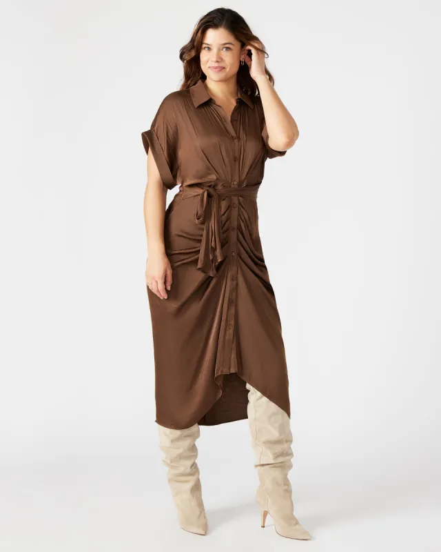 TORI DRESS CHOCOLATE sold by Steve Madden