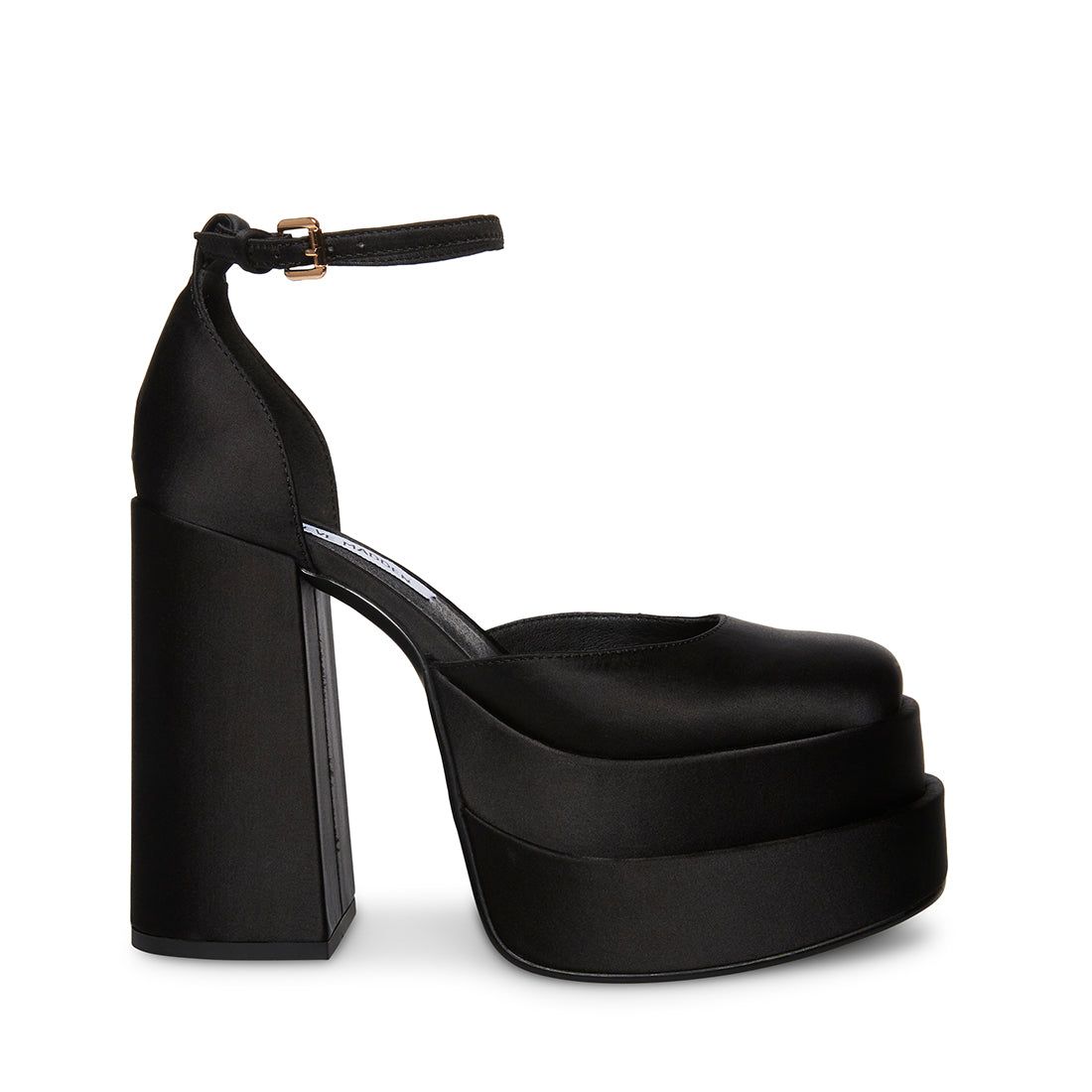 CHARLIZE BLACK SATIN - SM REBOOTED sold by Steve Madden