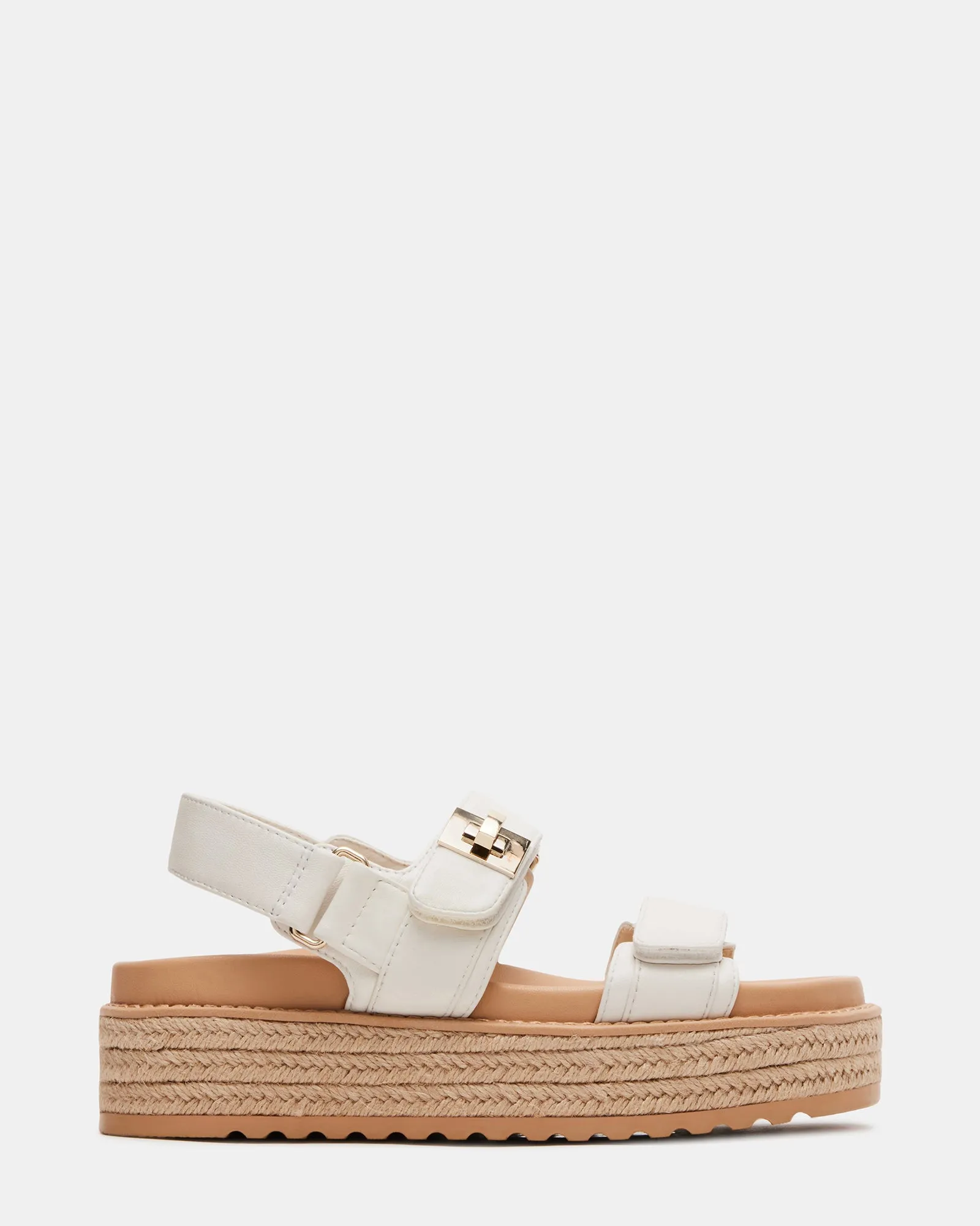 BIGMONA WHITE LEATHER sold by Steve Madden