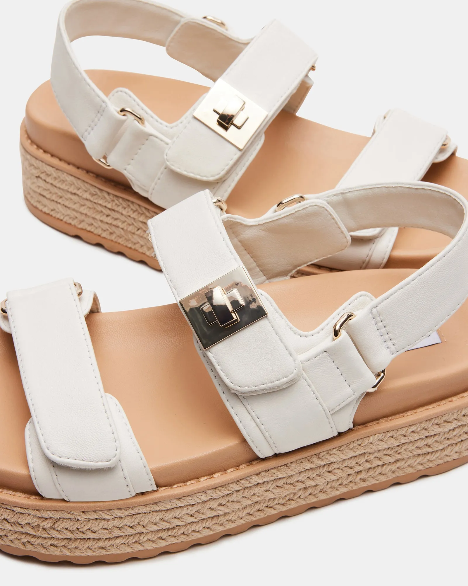 BIGMONA WHITE LEATHER sold by Steve Madden product image thumbnail 3
