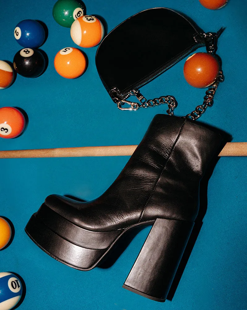 SHOP THE LOOK COBRA BLACK LEATHER+BCOBRAA BLACK - SM REBOOTED sold by Steve Madden