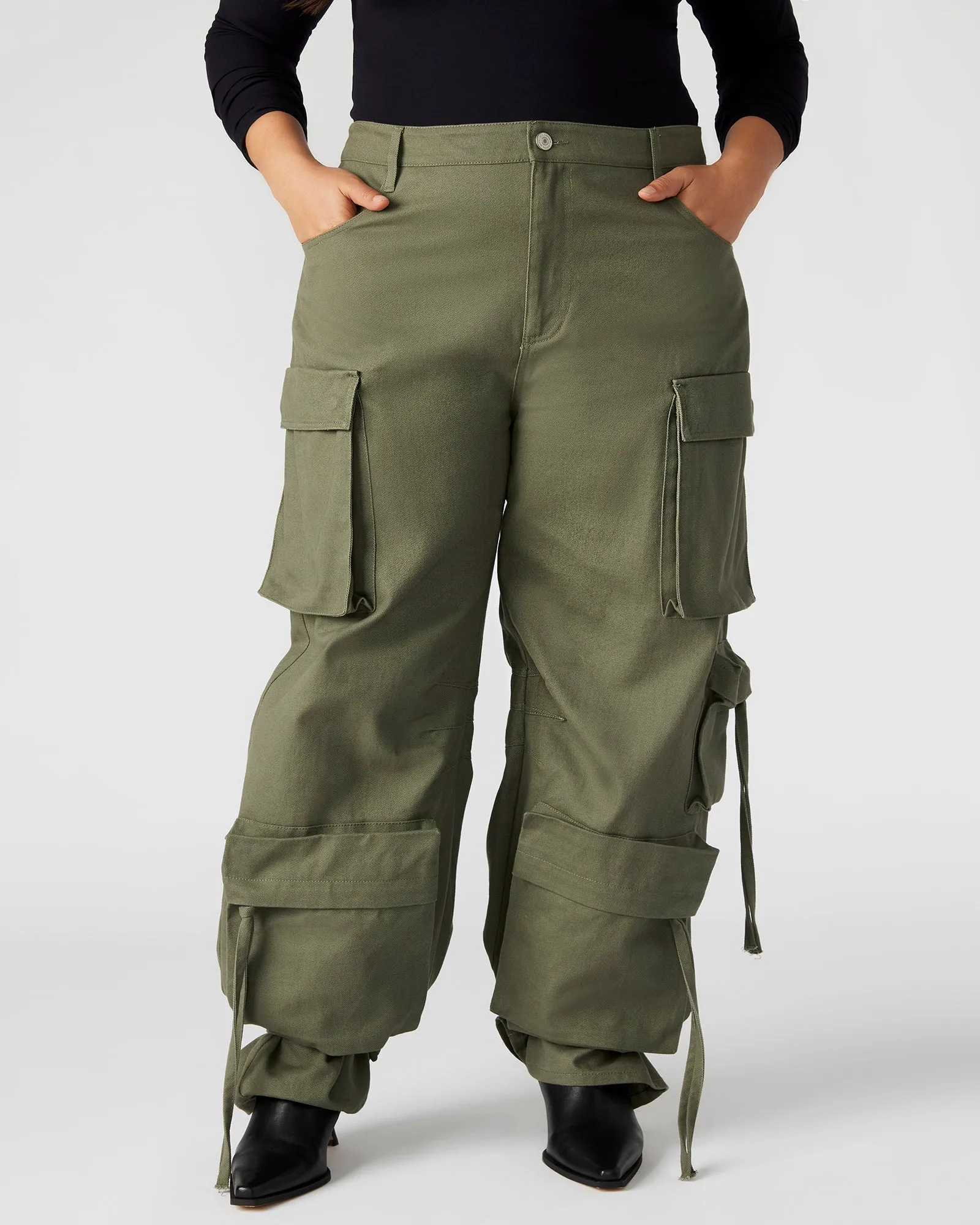 DUO PANT OLIVE sold by Steve Madden product image thumbnail 3