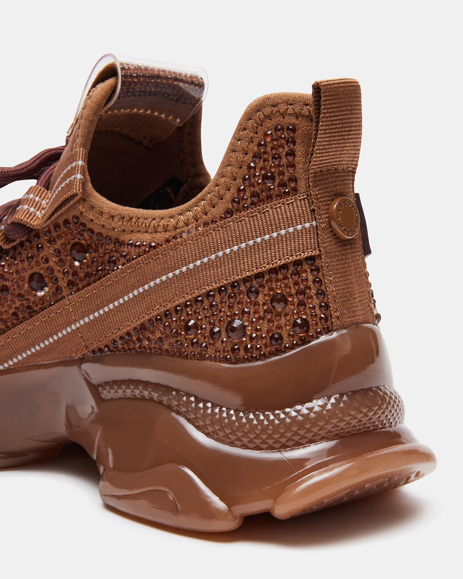 Chocolate Steve Madden Maxima Brown Steve Madden Brown Embellished