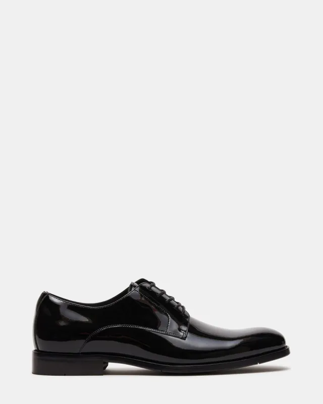 DAYMIN BLACK PATENT sold by Steve Madden
